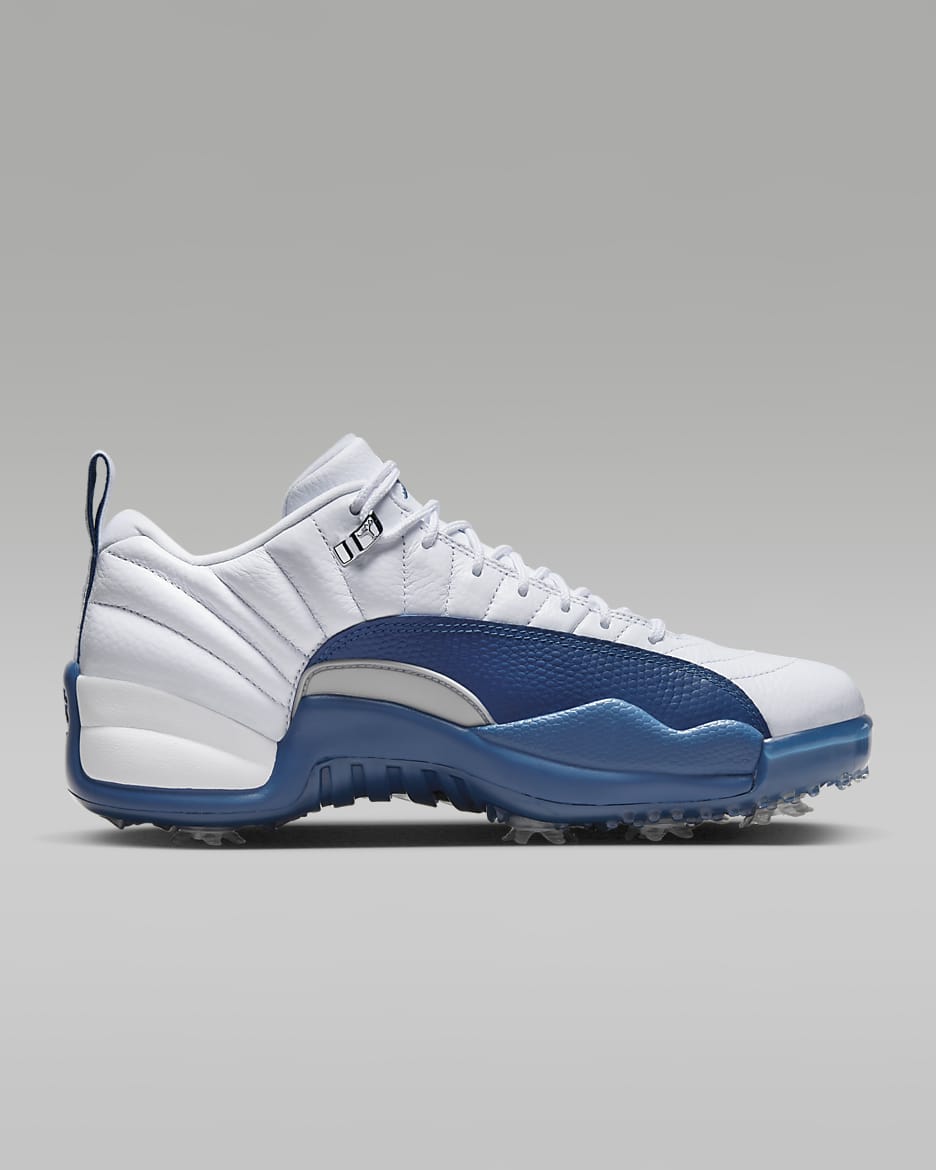 Teal and white jordan 12s shop